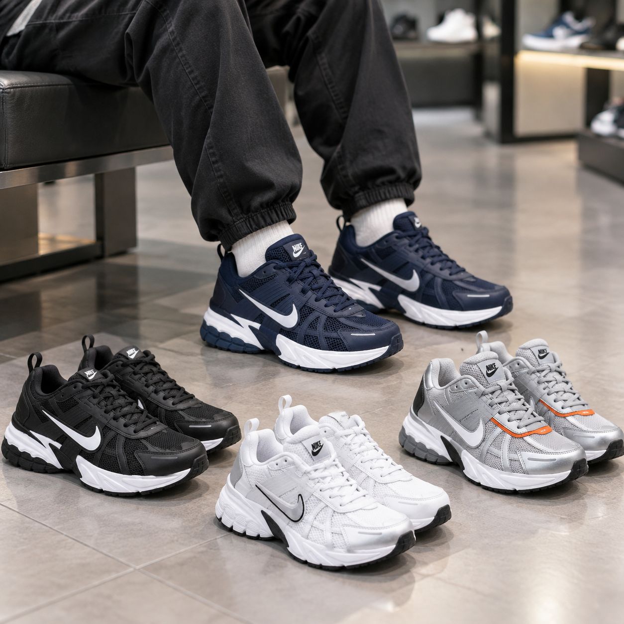کفش ورزشی نایک وی تو کی ران NIKE V2K RUN-طوسی